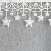 84252 4 biela vianocna etaminova zaclona s hviezdickami na kruzkoch xmas 140x250 cm
