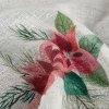 84240 5 biela vitrazova zaclona s potlacou vianocnej ruze na uskach xmas 150x90 cm