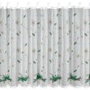 84249 2 biela vitrazova zaclona s potlacou vianocnych vetviciek na uskach xmas 150x90 cm