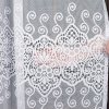 Bílá žakárová záclona DARIA se zajímavým vzorem (Výška A 100 - 137, Šířka 100)