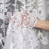 Bílá žakárová záclona DOROTA se zajímavým vzorem (Výška A 100 - 137, Šířka 100)