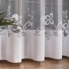 Bílá žakárová záclona LEA se vzorem ve spodní části záclony (Výška A 100 - 137, Šířka 100)