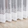 Bílá žakárová záclona LEJLA s jemným vzorem (Výška A 100 - 137, Šířka 100)