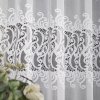 Bílá žakárová záclona MEGAN se zajímavým vzorem (Výška A 100 - 137, Šířka 100)
