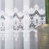 Bílá žakárová záclona OLIMPIA se zajímavým vzorem (Výška A 100 - 137, Šířka 100)