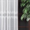Bílá žakárová záclona VIVIEN se zajímavým vzorem (Výška A 100 - 137, Šířka 100)