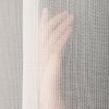 Krémová záclona MELINDA s jemnou pruhovanou strukturou ukončená olůvkem (Výška A 100 - 137, Šířka 100)