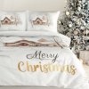 84888 vianocne satenove postelne obliecky joyfull 220x200 cm 2x70x80 cm