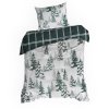 84819 2 vianocne satenove postelne obliecky winter 220x200 cm 2x70x80 cm