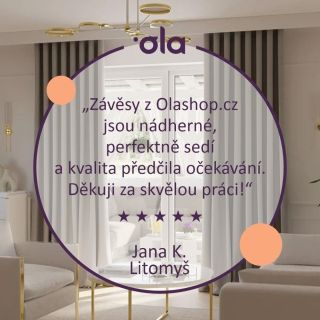 💬 Spokojenost našich zákazníků je pro nás to najdůležitější. Každý závěs šijeme na míru a s maximální péčí. Děkujeme, že...