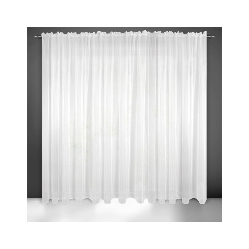Biela záclona LUCY na páske 200 x 270 cm