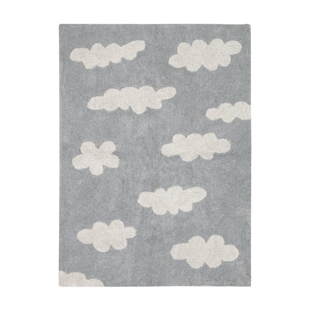 Pre zvieratá: Prateľný koberec Clouds Grey Rozmery koberca: 120x160