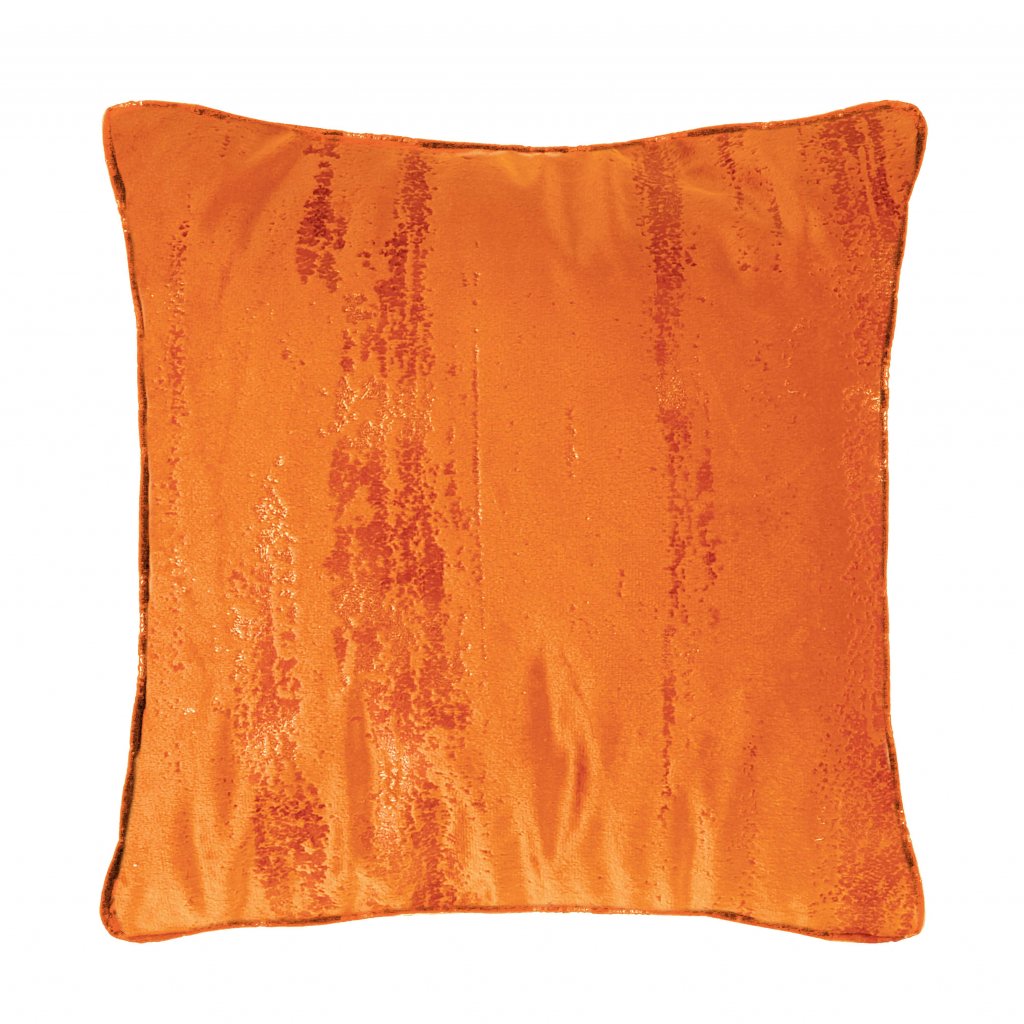 Oranžová obliečka na vankúš ANDREAN 45x45 cm