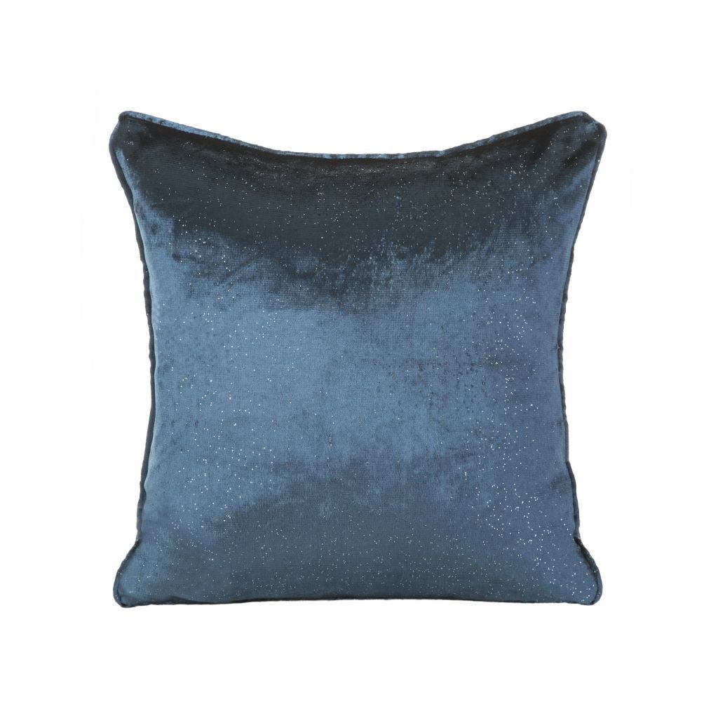 Modrá dekoračná obliečka na vankúš ELIZIA 45x45 cm