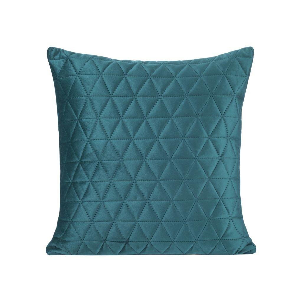 7008 tyrkysova dekoracna obliecka na vankus via4 45x45 cm