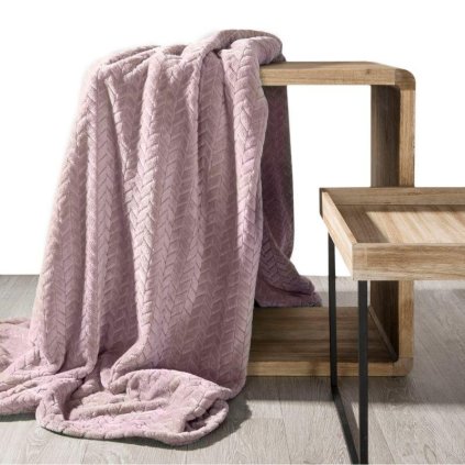 11406 jemna ruzova deka cindy s 3d efektom 170x210 cm