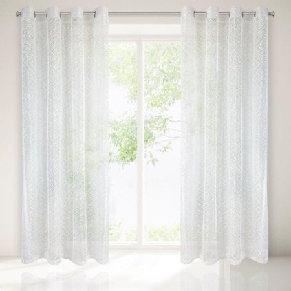 12471 kremova zaclona na kruzkoch amanda 140x250 cm