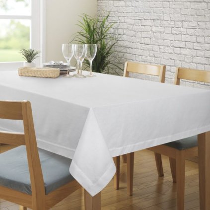 Biely obrus na stôl KELSI 140x180 cm