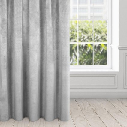 17592 sivy zaves ria so zamatovou strukturou 140x270 cm