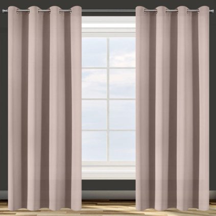 32529 ruzovy zatemnovaci zaves na kruzkoch parisa 135x250 cm