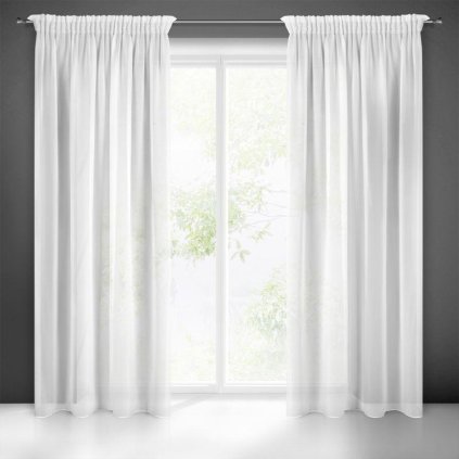 37380 biela zaclona na paske dalia 140x270 cm
