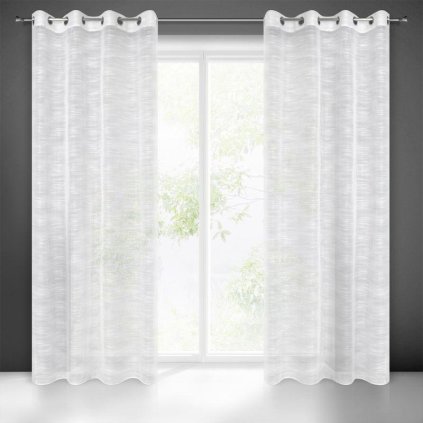 37854 biela zaclona na kruzkoch astera 140x250 cm