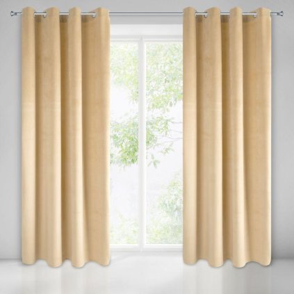 4257 5 kapucinovy zamatovy zaves na kruzkoch pierre 140x250 cm