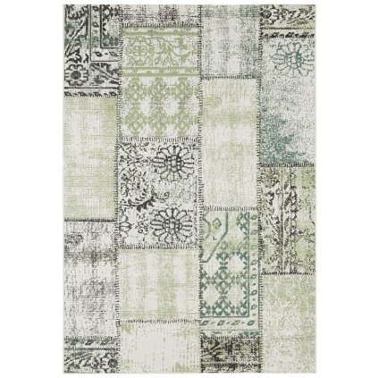 51219 kusovy koberec beach 103846 green cream black