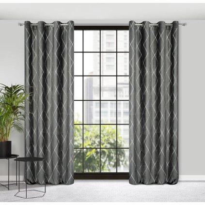 57192 sivy zaves na kruzkoch margo 140x250 cm