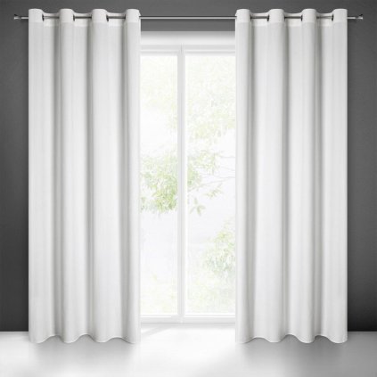 61290 biely zaves na kruzkoch pierre 140x250 cm