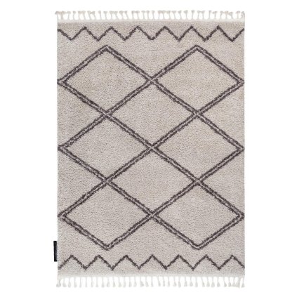 66474 kusovy koberec berber asila b5970 cream and brown