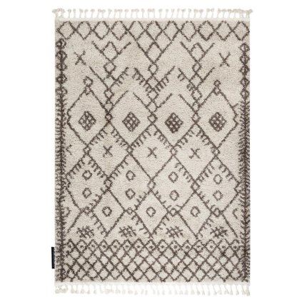 66486 kusovy koberec berber tanger b5940 cream and brown