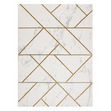 66570 kusovy koberec emerald geometric 1012 cream and gold