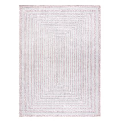 Kusový koberec Sion Sisal Labirinth 22376 pink/ecru – na von aj na doma