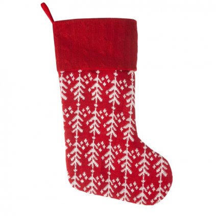 Vianočná ponožka na krb 50x25 cm