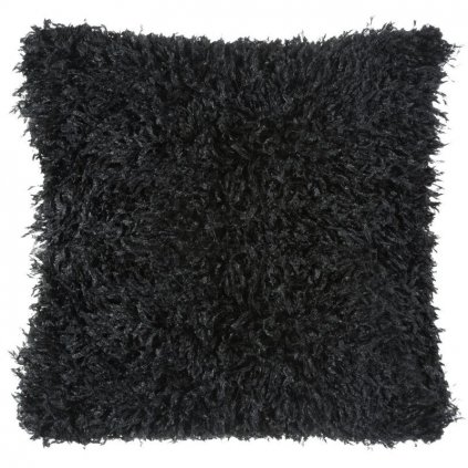 Čierna dekoračná obliečka na vankúš SULY 45x45 cm