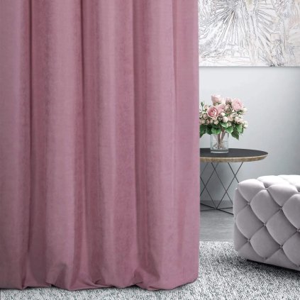 69996 svetlofialovy zaves adore z makkej latky s velurovou strukturou