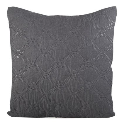 7062 siva dekoracna obliecka na vankus viki 40x40 cm