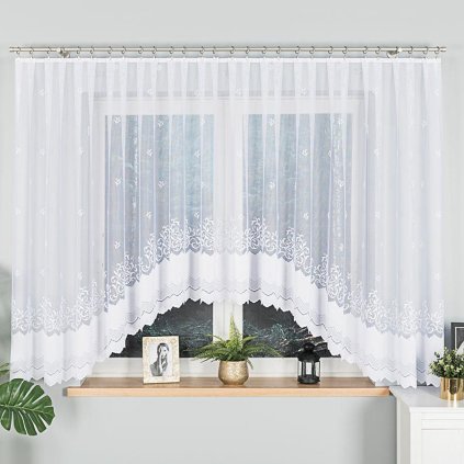 71161 biela zakarova zaclona genovefa 450x160 cm