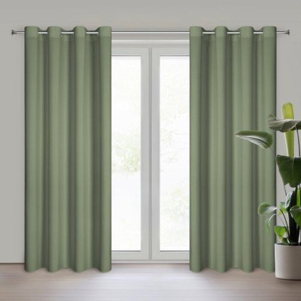 72513 zeleny zaves na kruzkoch rita 140x250 cm