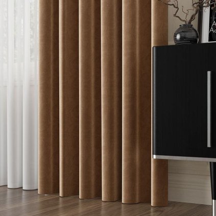 72633 11 velvet tkanina dekoracyjna wysokosc 300cm kolor 016 brazowy velvet tzp 016 000300 1