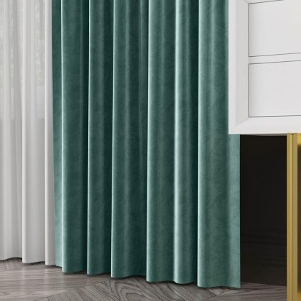 72717 11 velvet tkanina dekoracyjna wysokosc 300cm kolor 102 morski velvet tzp 102 000300 1