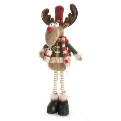74052 vianocna figurka renifer 19x17x38 cm