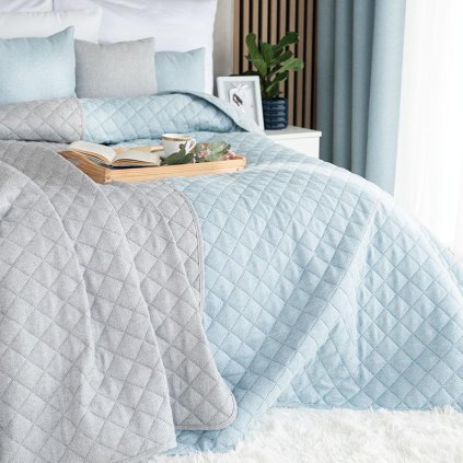 75786 svetlomodry prehoz na postel molly 170x210 cm