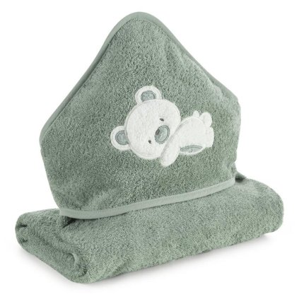 76956 mentolovy detsky uterak s kapucnou baby61 100x100 cm