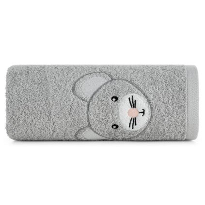 77010 strieborny detsky uterak baby71 50x90 cm