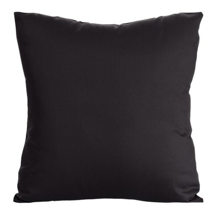 Čierna saténová obliečka na vankúš DINA 40x40 cm