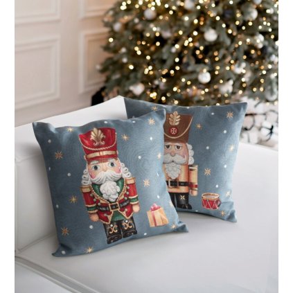 Vianočná gobelínová obliečka na vankúš NOEL6082 45x45 cm