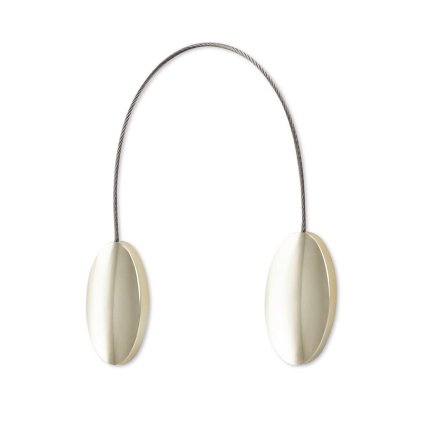 Magnetická spona na závesy M126 šampanská - ovál