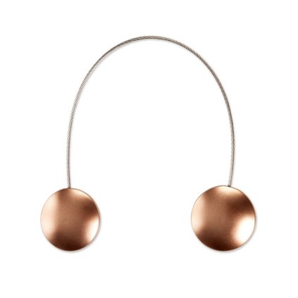 Magnetická spona na závesy M128 bronzová - kruh